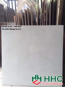 Gạch lát nền 60x60 bóng kiếng 674